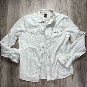 ARMANI EXCHANGE BUTTON DOWN LONG SLEEVE‎ SHIRT LOGO